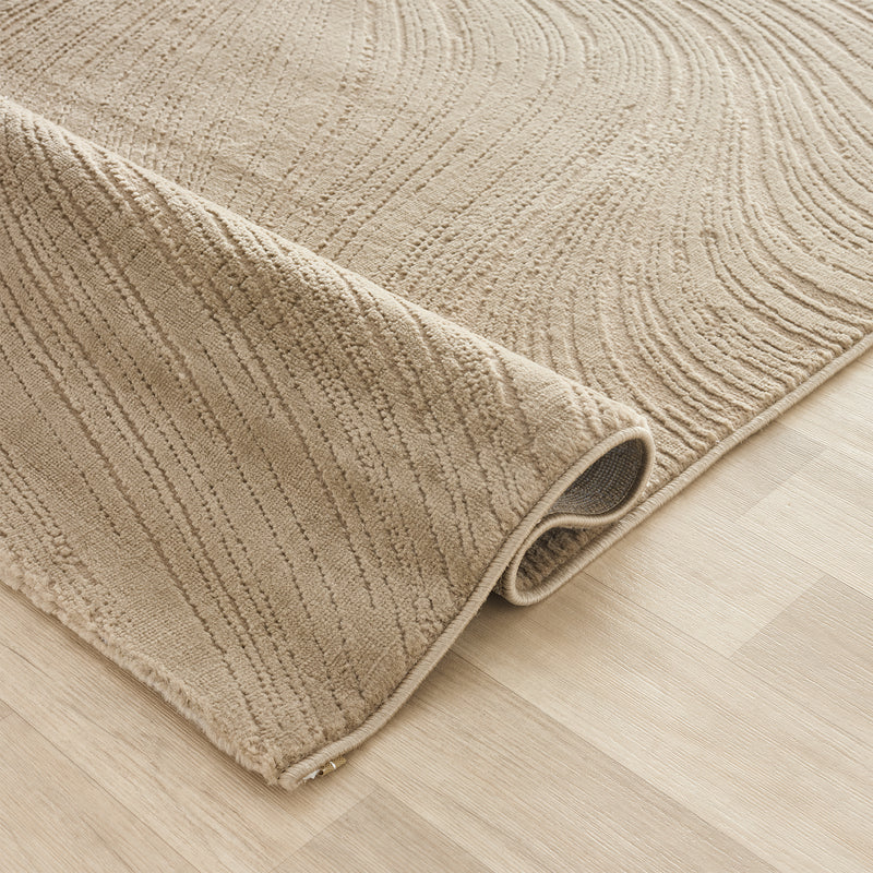 Short Pile Boho Rug with 3D High-Low Effect – Rug for Living Room & Bedroom-zoom-