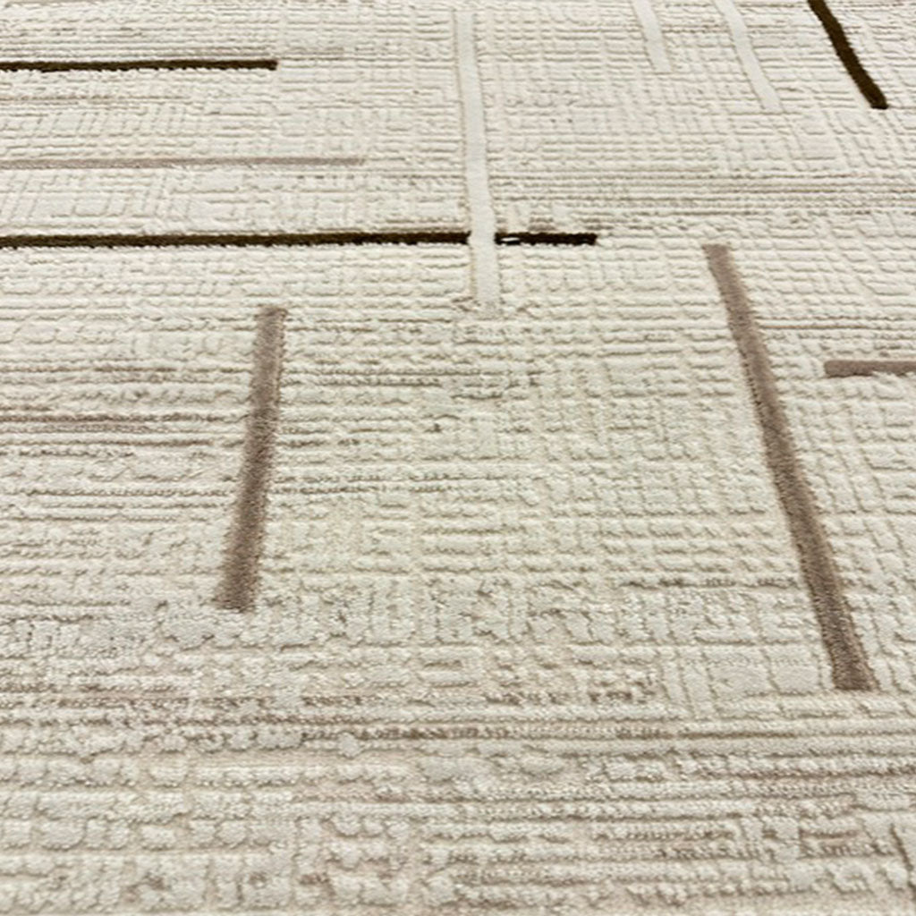 Kurzflor Teppich Boho 3D Hoch-Tief-Effekt – Teppich Wohnzimmer & Schlafzimmer-zoom-7