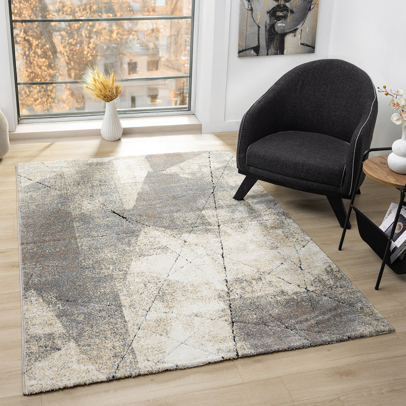 Short Pile Rug Modern Living Room Bedroom Soft with Pattern-zoom-