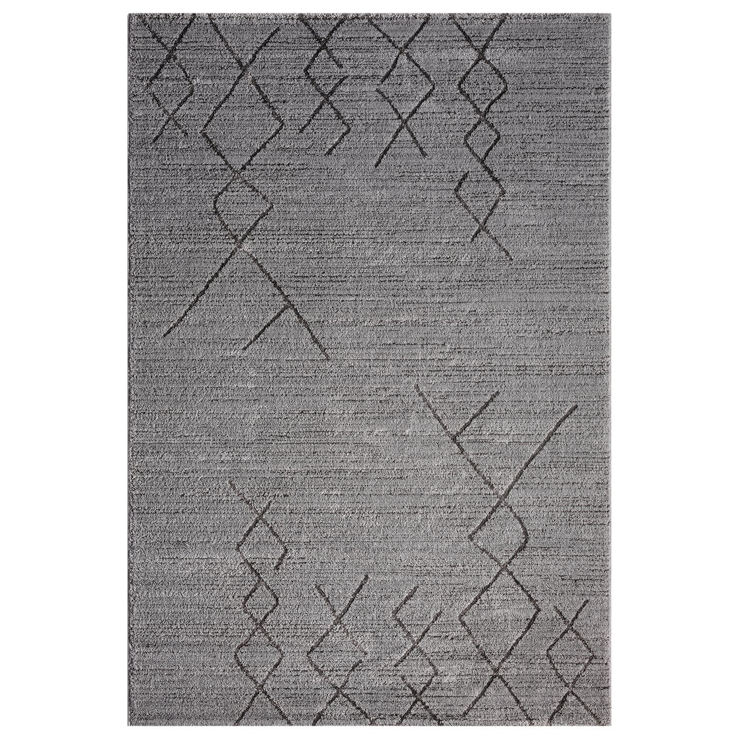Short-pile carpet, Scandinavian style, Berber look, living room, bedroom, modern stripes-zoom-6