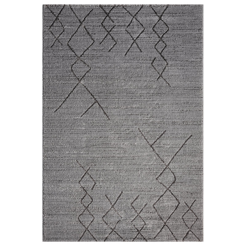 Short-pile carpet, Scandinavian style, Berber look, living room, bedroom, modern stripes-zoom-