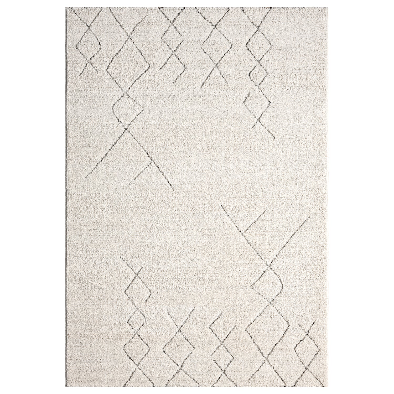 Short-pile carpet, Scandinavian style, Berber look, living room, bedroom, modern stripes-12