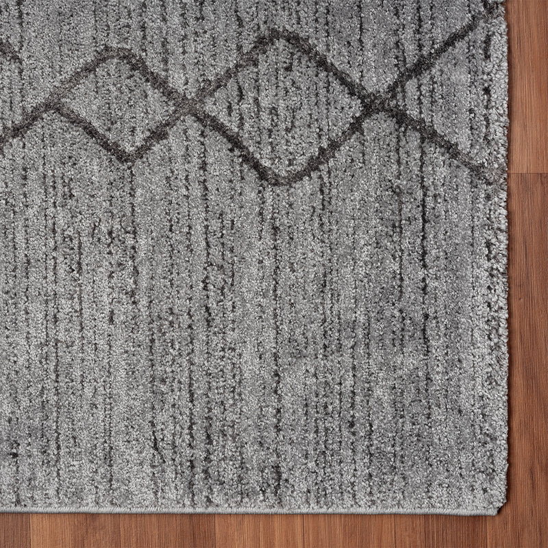 Short-pile carpet, Scandinavian style, Berber look, living room, bedroom, modern stripes-zoom-