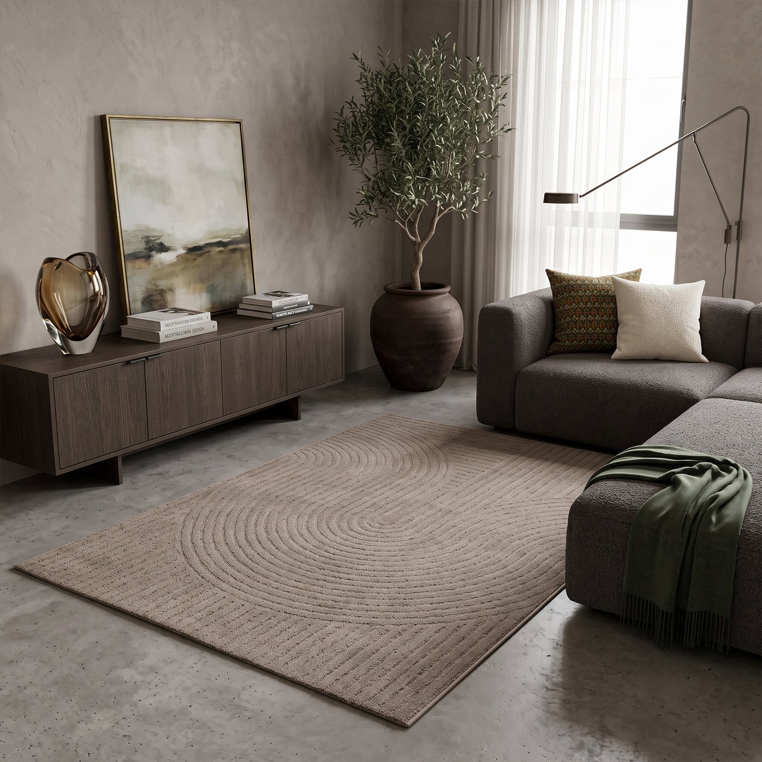 High-pile, long-pile rug, modern, for living room, bedroom, ultra-soft pattern-25
