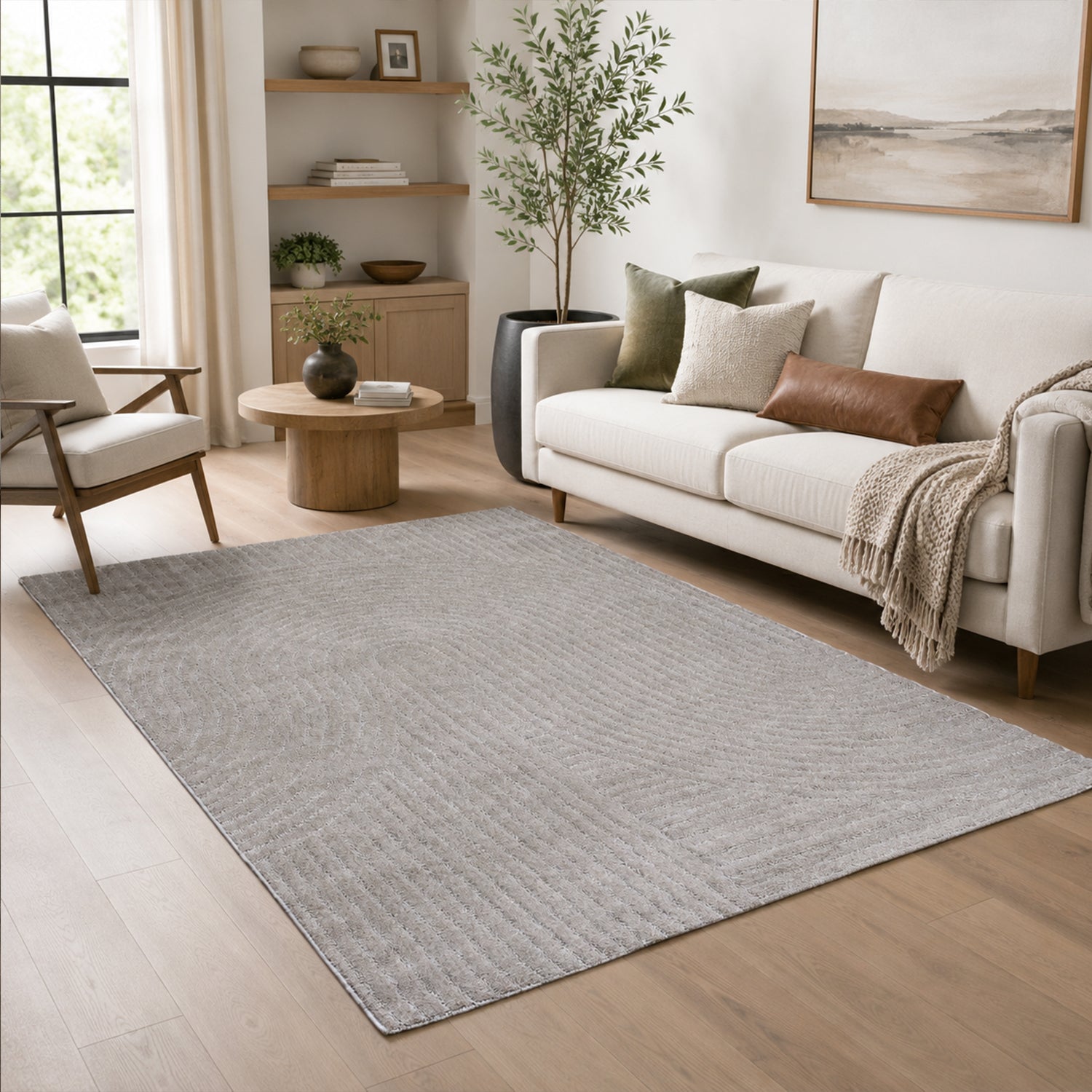 High-pile, long-pile rug, modern, for living room, bedroom, ultra-soft pattern-11