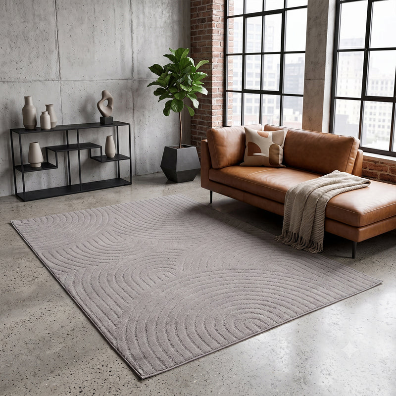 High-pile, long-pile rug, modern, for living room, bedroom, ultra-soft pattern-zoom-