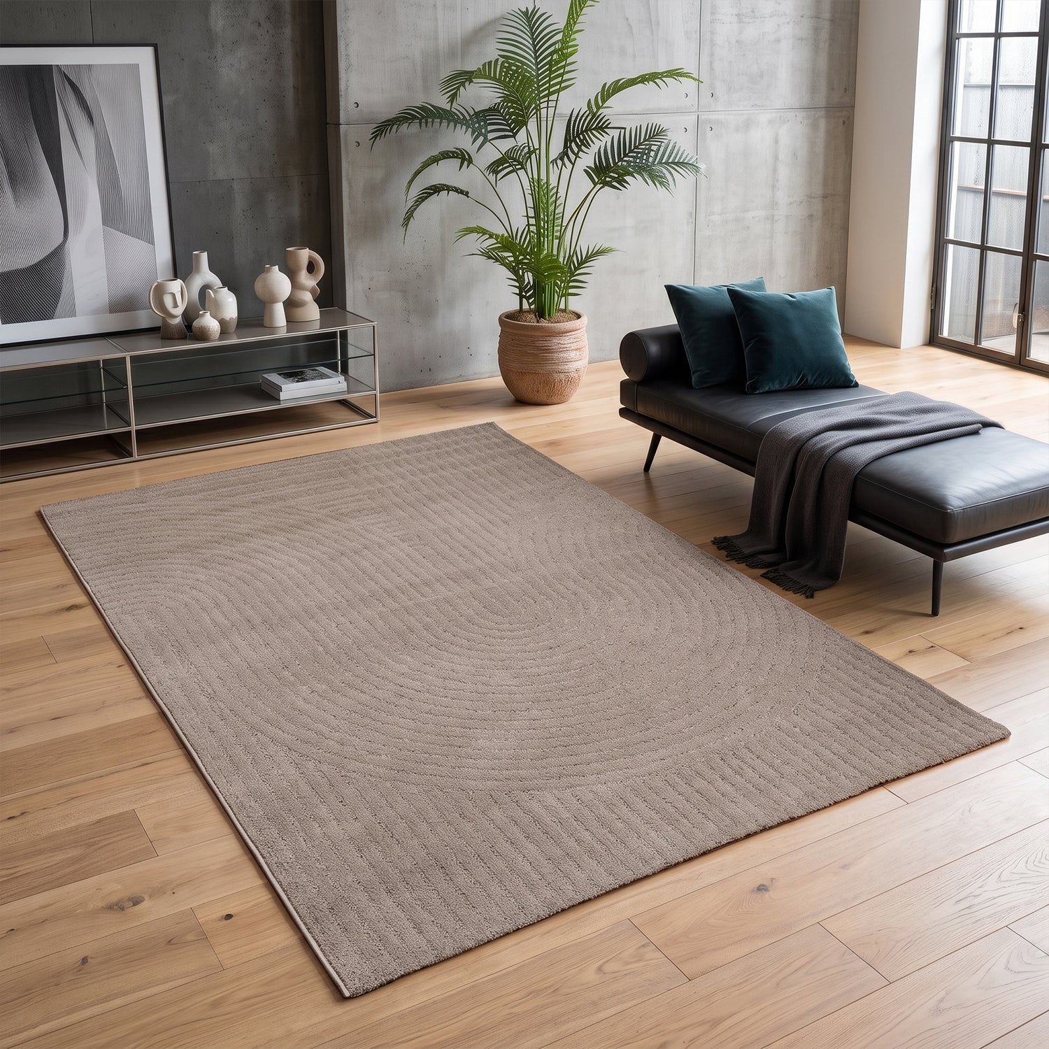 High-pile, long-pile rug, modern, for living room, bedroom, ultra-soft pattern-zoom-23
