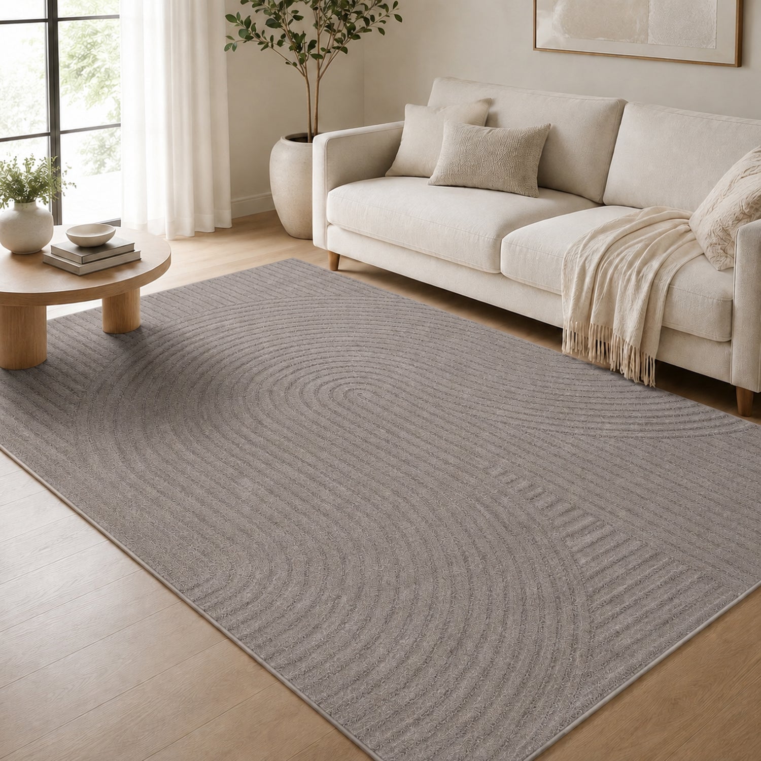 High-pile, long-pile rug, modern, for living room, bedroom, ultra-soft pattern-zoom-14