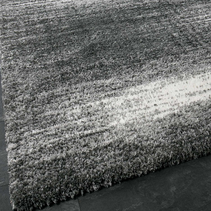 Nizza9074 Grey Shaggy Rug Microfiber Extra Fluffy-zoom-