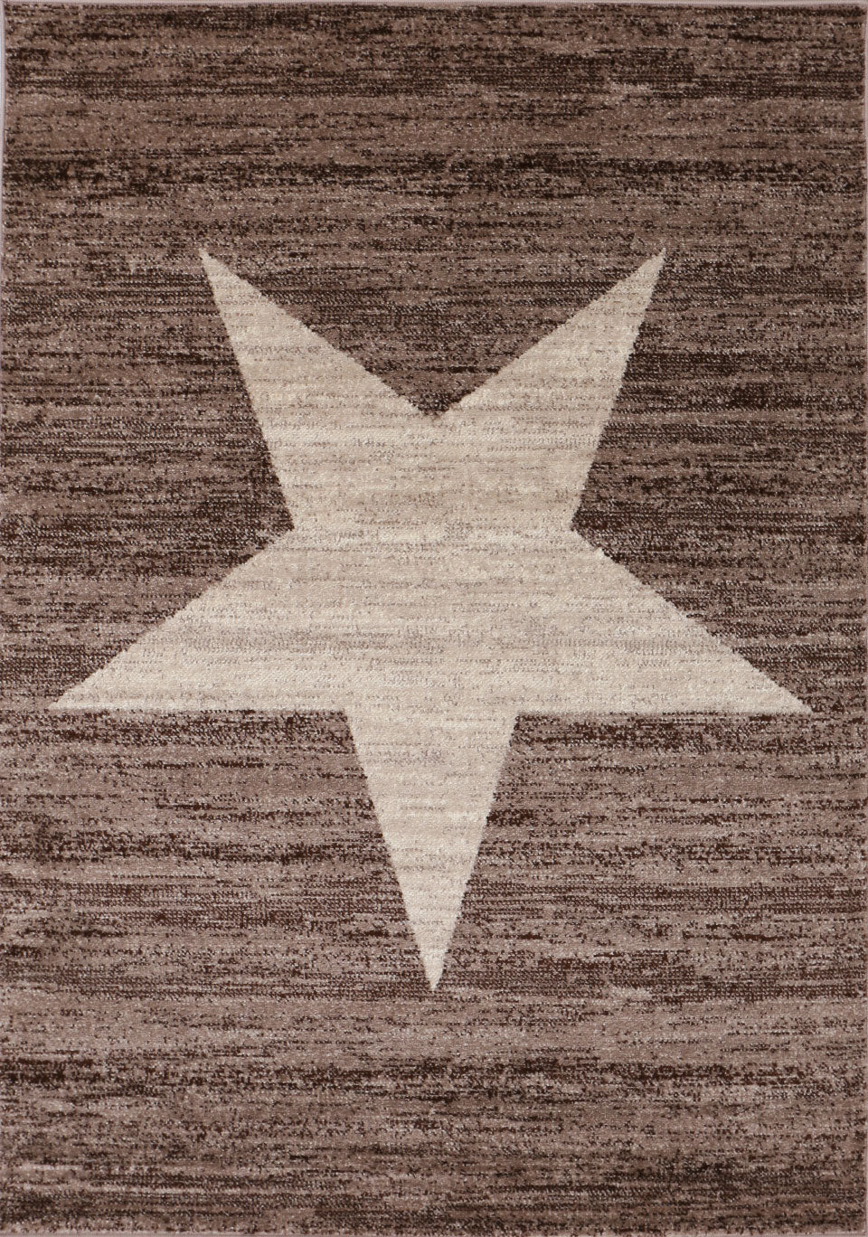 Milano9121 Beige Trendy Short Pile Rug, Star Pattern
