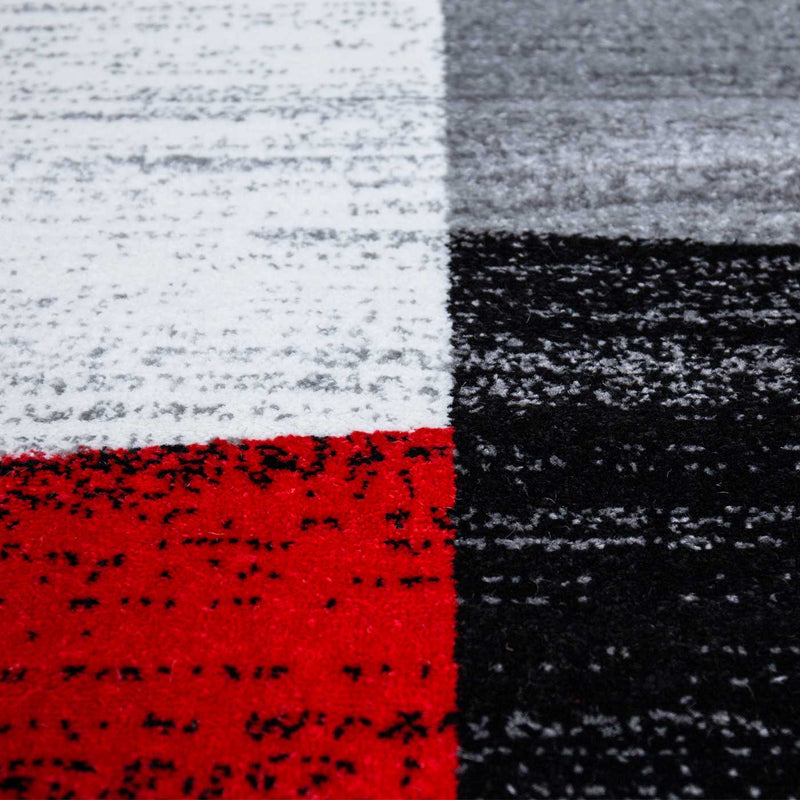 Milano9119 Red Modern Designer Bedroom Rug Geometric Pattern Mottled-zoom-