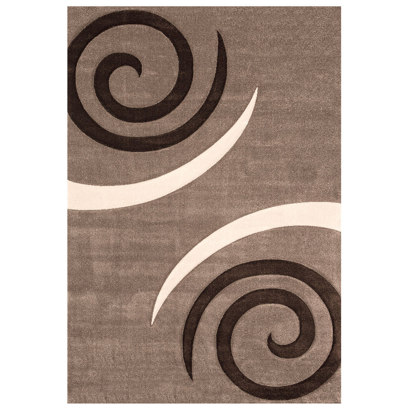 Cascadapl6678 Braun Kreisel Teppich-zoom-
