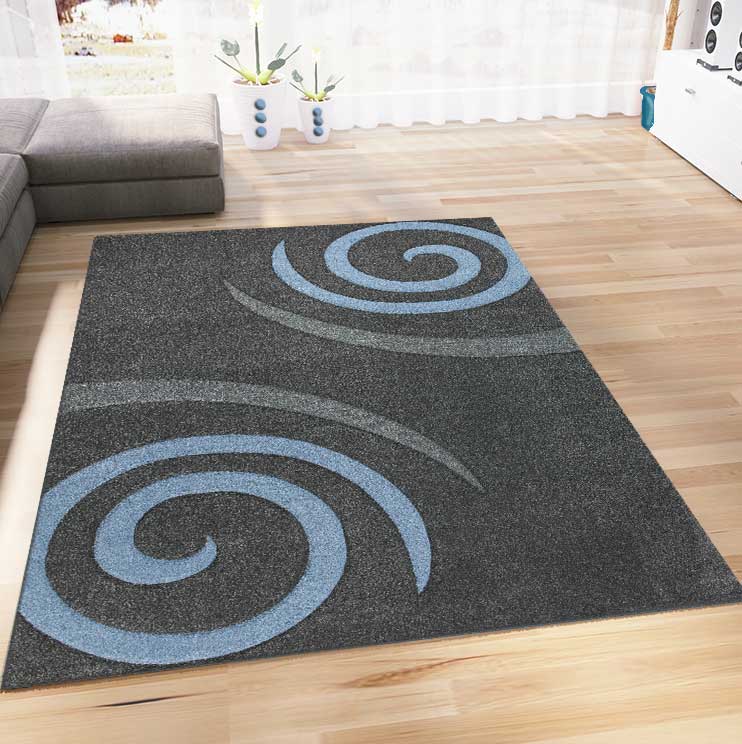 Cascadapl6678 Blue Spinning Top Contour Cut Carpet-zoom-1