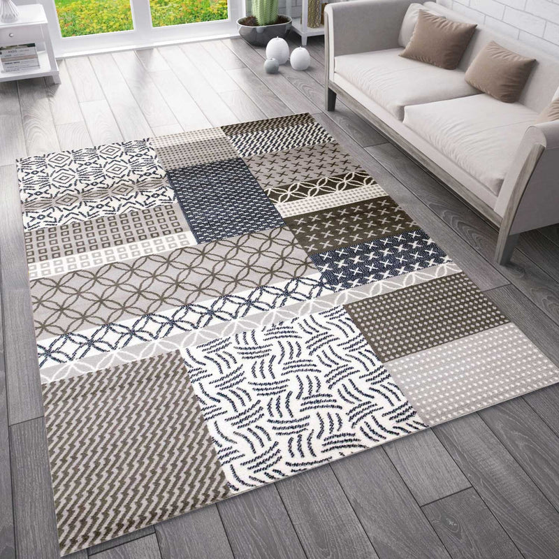 Modern patchwork rug for the living room & bedroom-zoom-