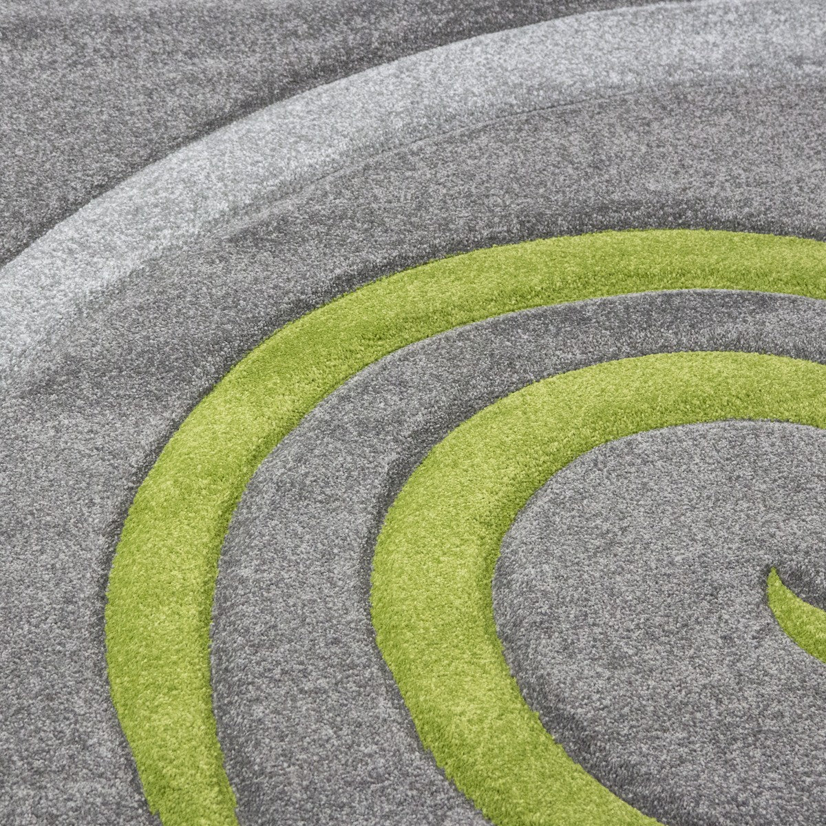Cascadapl6678 Green Circular Contour Cut Rug