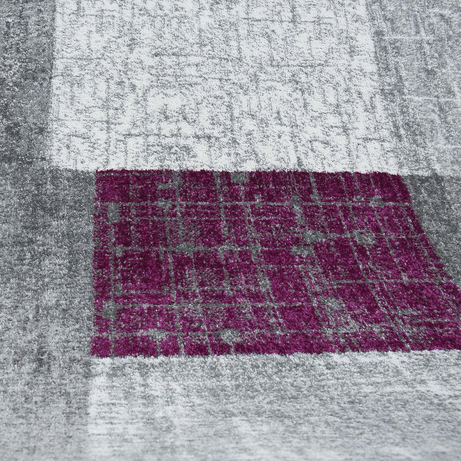 Samo9473 Purple tile-look carpet-zoom-2