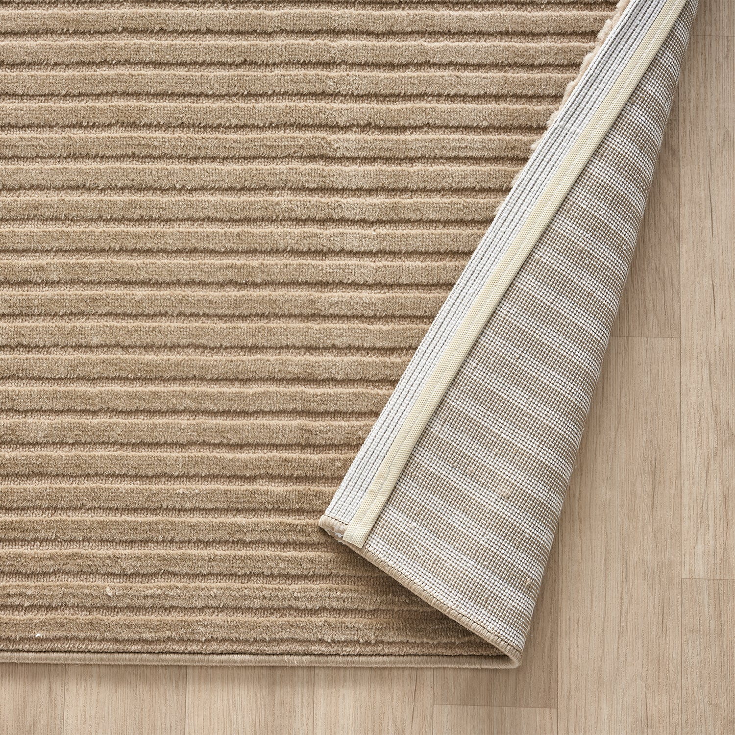 Modern short-pile rug, boho style, for living room or bedroom, thin with 3D high-low effect, easy to care for-23