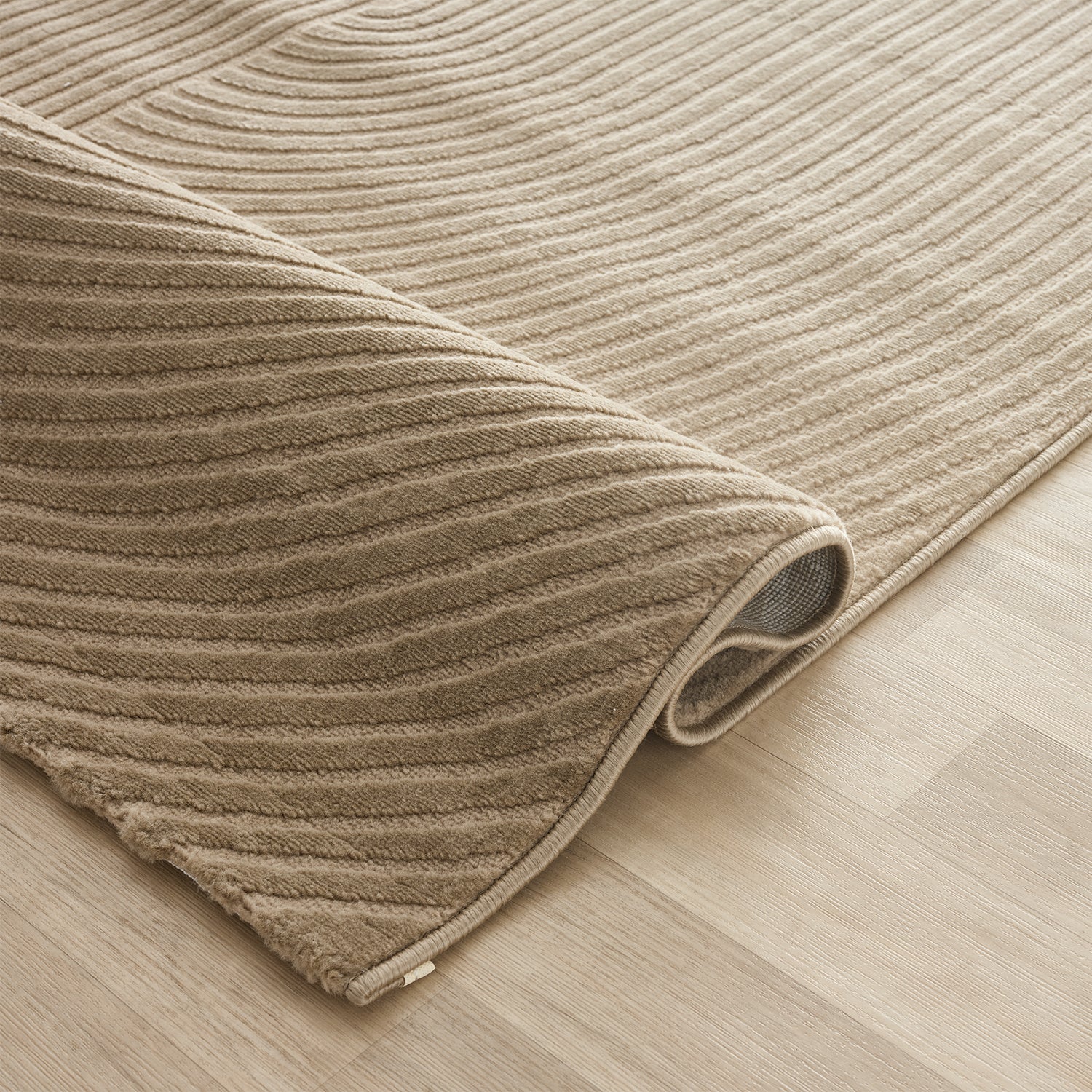Modern short-pile rug, boho style, for living room or bedroom, thin with 3D high-low effect, easy to care for-zoom-25