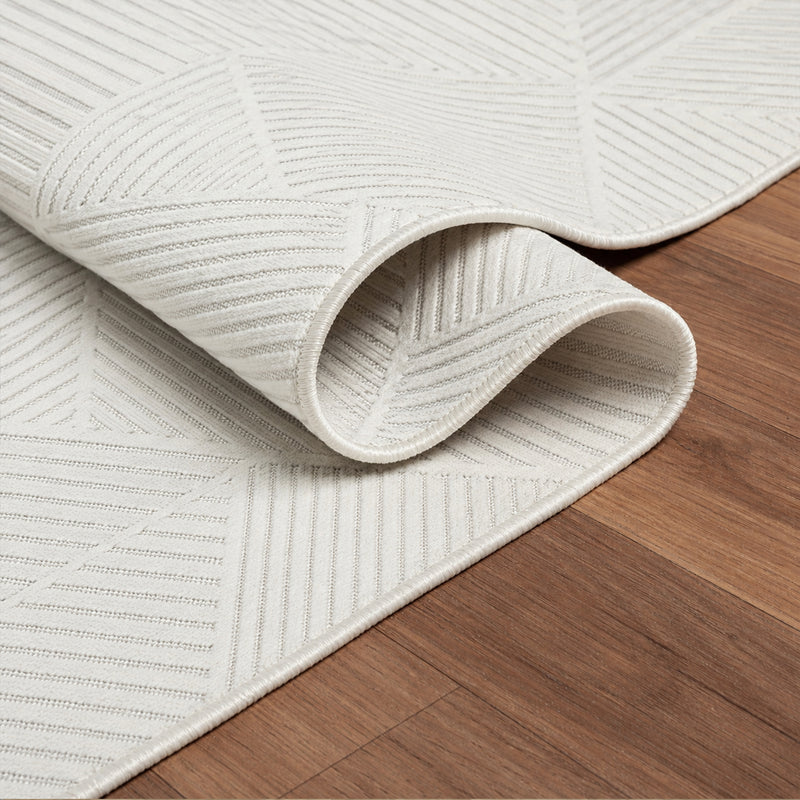 Modern short pile rug for living room, bedroom, Scandinavian style, suitable for indoor and outdoor use.-zoom-