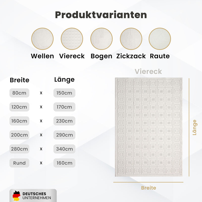 Modern short pile rug for living room, bedroom, Scandinavian style, suitable for indoor and outdoor use.-zoom-
