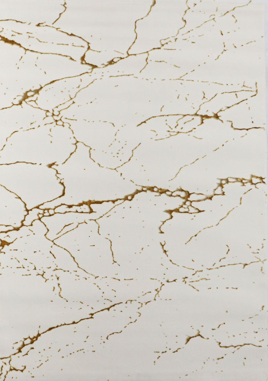Teppich Modern Luxury Marmor-Optik in Creme Gold Wohnzimmer Schlafzimmer Kurzflor-zoom-4