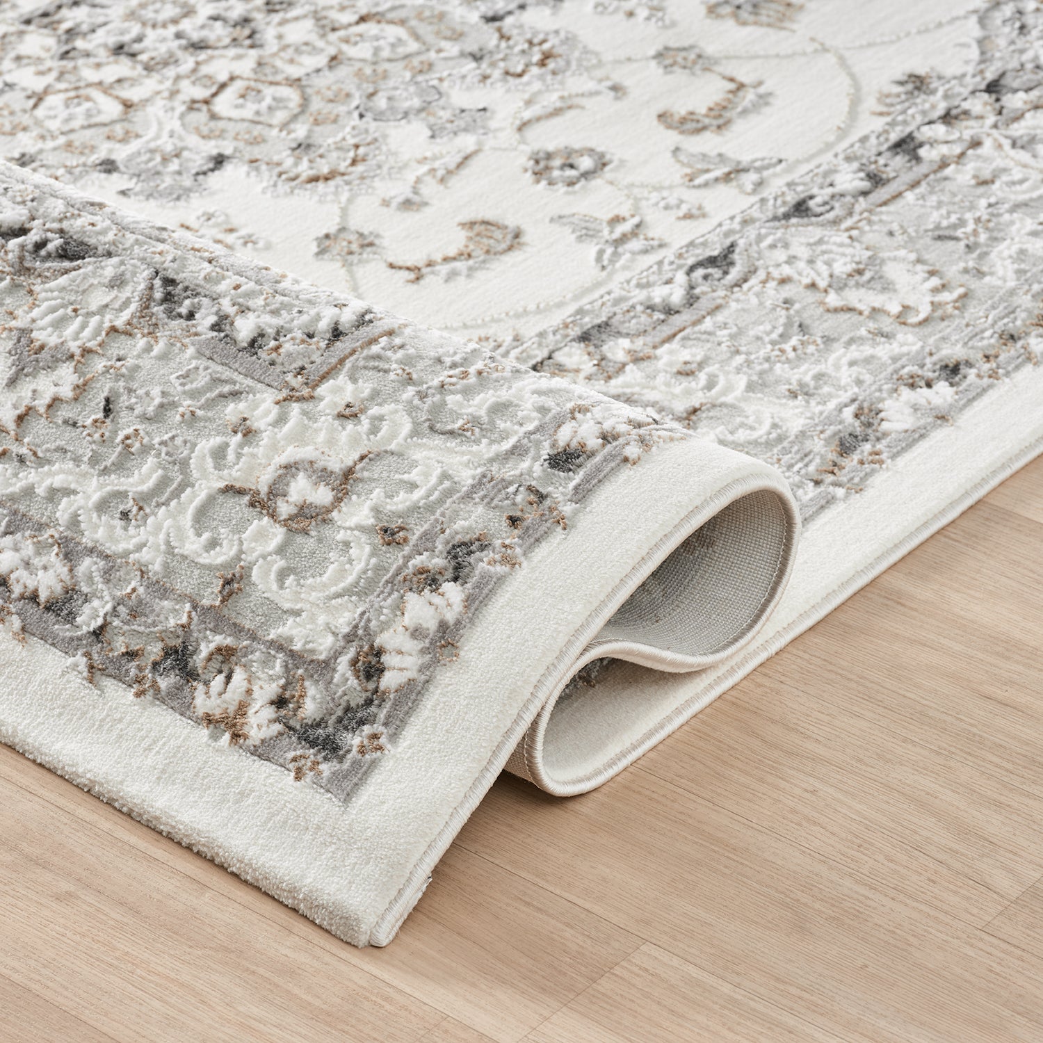 Orientteppich Kurzflor Moderner Teppich mit Ornament-Muster – Pflegeleicht & Robust-zoom-4