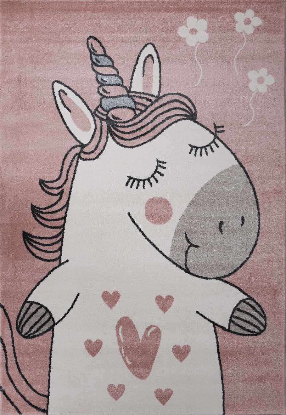 Children's Pony Unicorn Rug Fluffy for Nursery Playroom-4