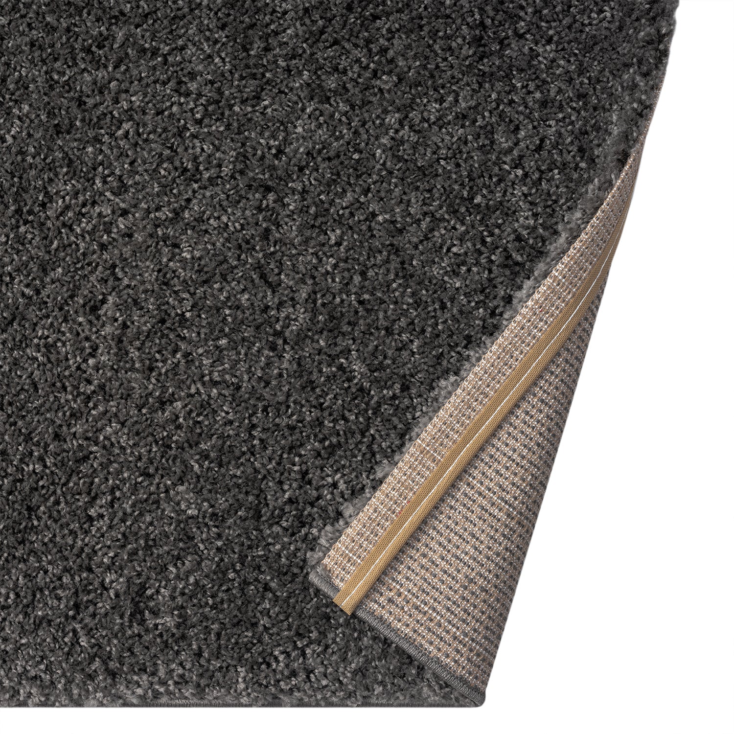 Prime Shaggy High Pile Long Pile Rug Solid Color Modern Anthracite Dark Grey-zoom-5