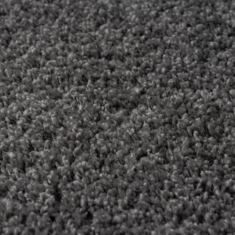 Prime Shaggy High Pile Long Pile Rug Solid Color Modern Anthracite Dark Grey-zoom-