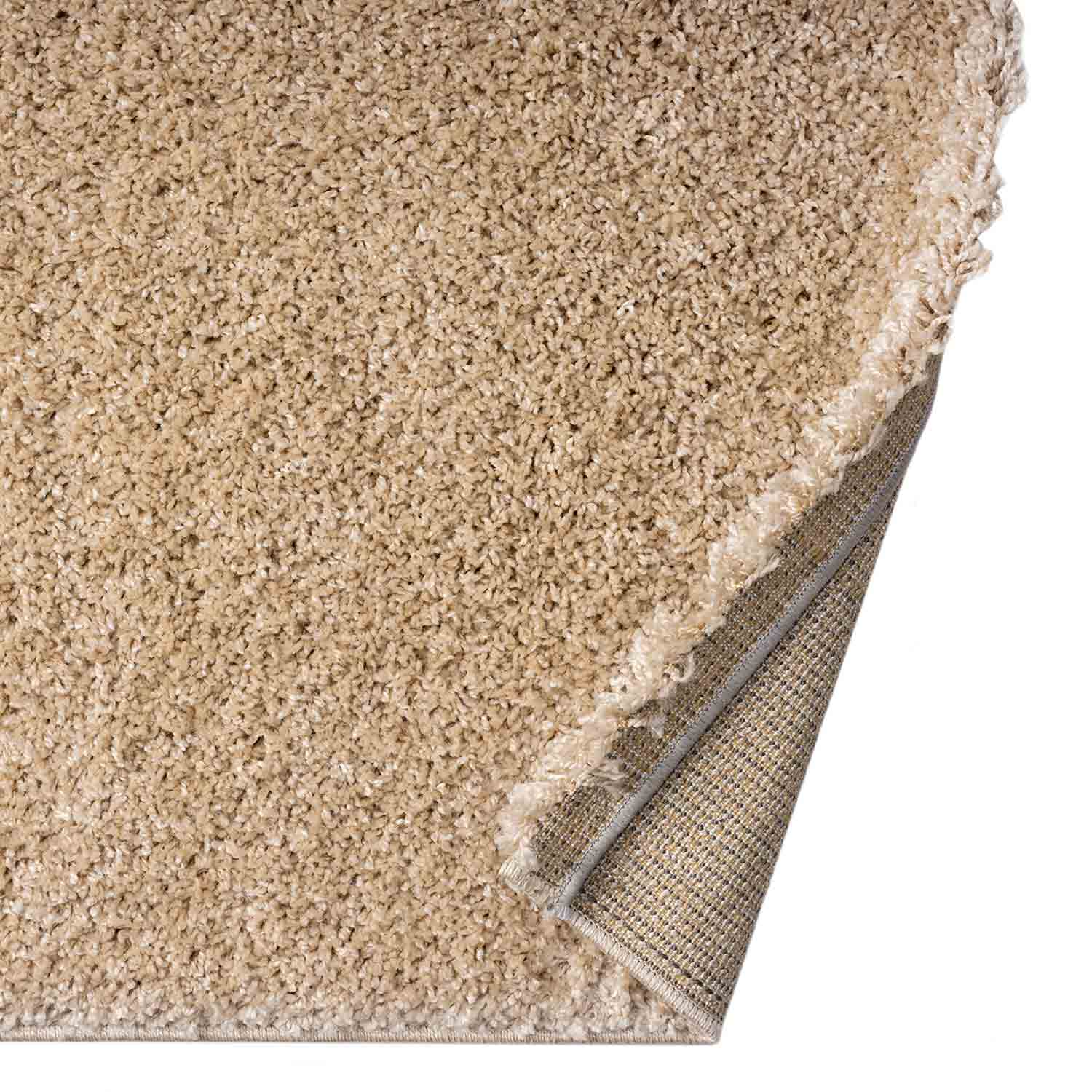 Prime Shaggy High Pile Long Pile Plain Modern Beige Rug for Living Room, Bedroom, Kitchen-4