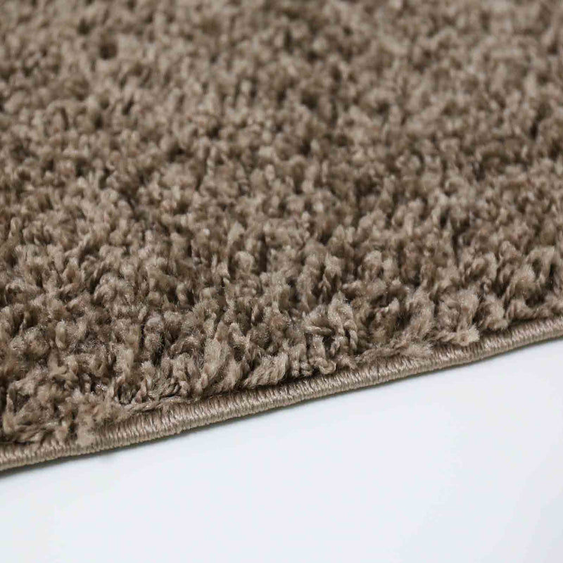 Prime Shaggy High Pile Long Pile Rug Solid Color Modern Nougat Light Brown-zoom-