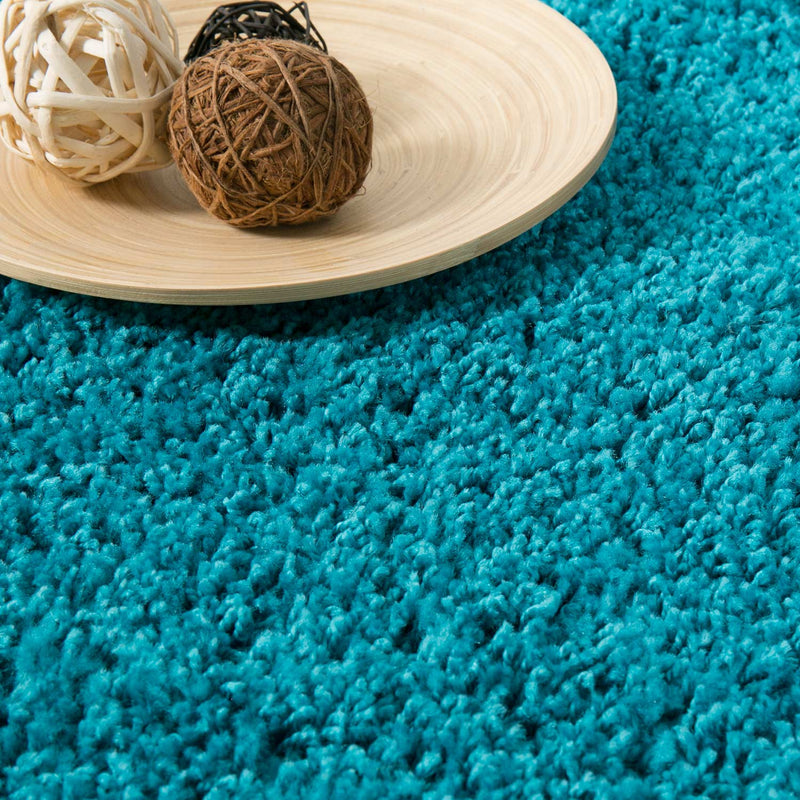 Prime Shaggy Hochflor Teppich in 13 Uni Farben + Runde Teppiche Wohnzimmer-zoom-