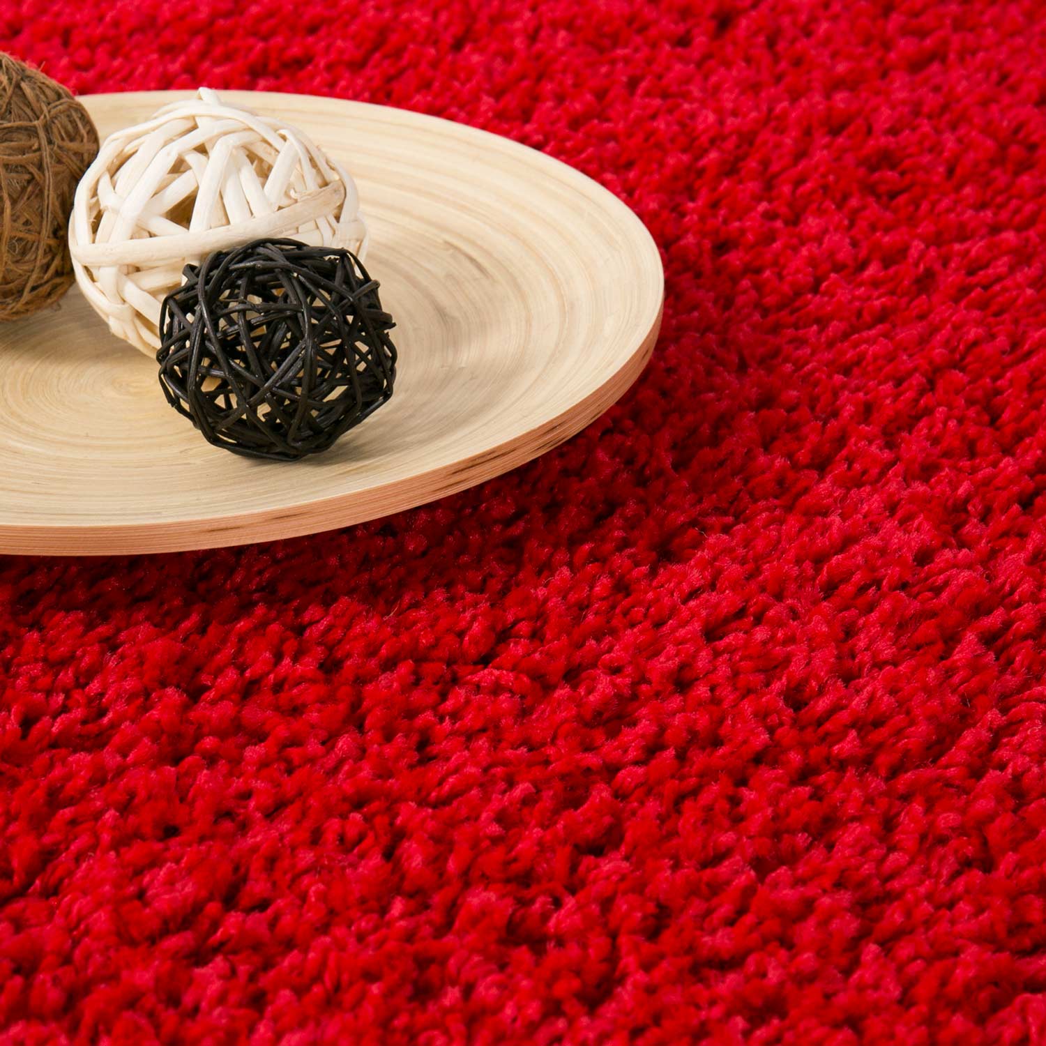 Prime Shaggy Hochflor Teppich in 13 Uni Farben + Runde Teppiche Wohnzimmer-7