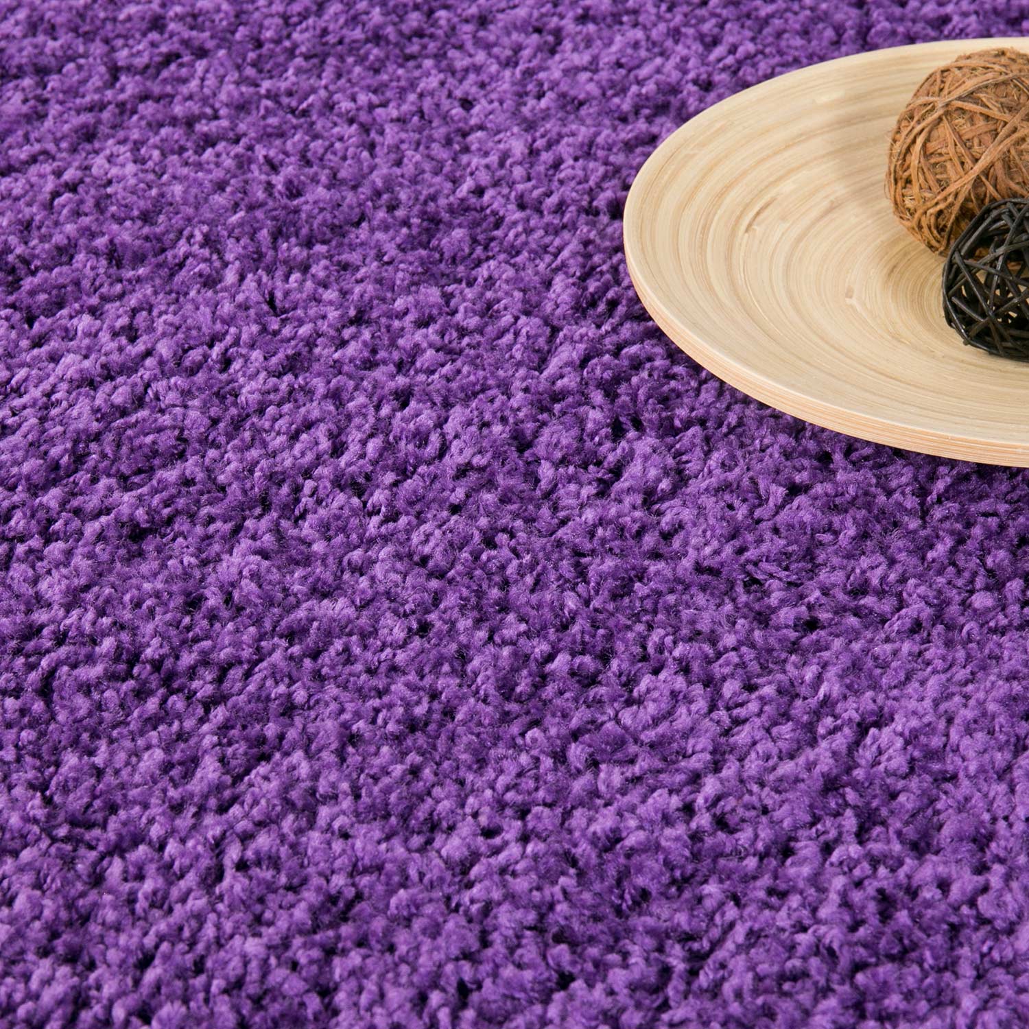 Prime Shaggy Hochflor Teppich in 13 Uni Farben + Runde Teppiche Wohnzimmer-16