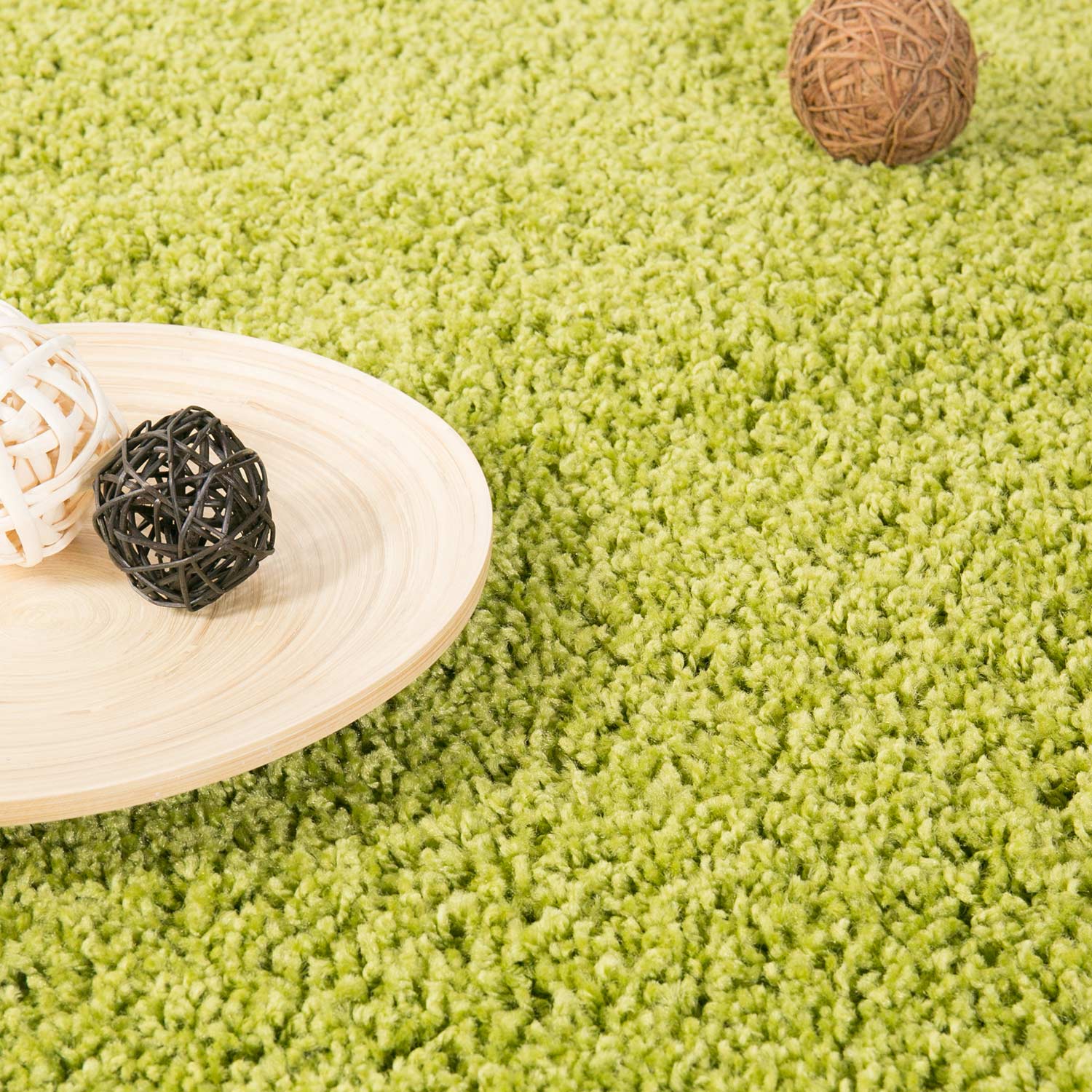 Prime Shaggy Hochflor Teppich in 13 Uni Farben + Runde Teppiche Wohnzimmer-18
