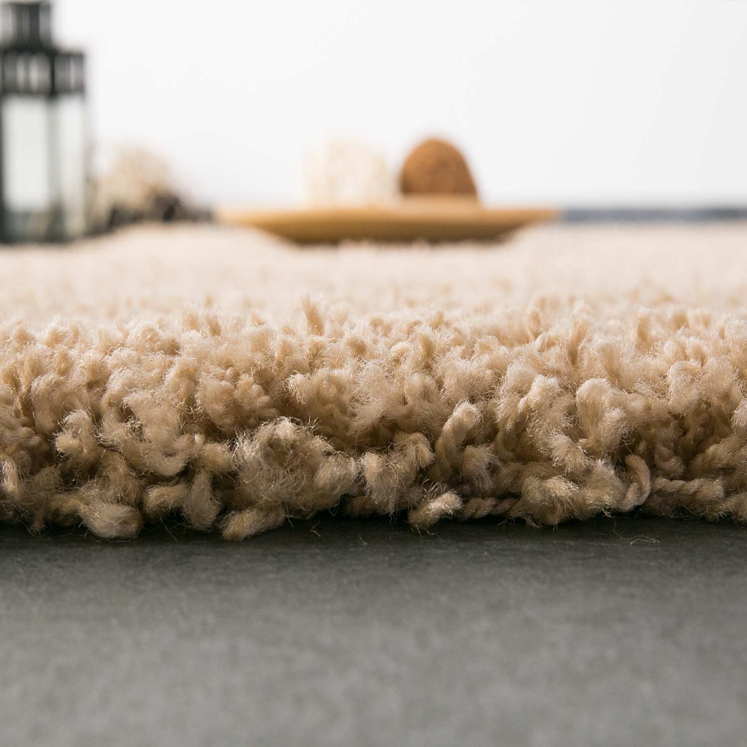 Prime Shaggy Hochflor Teppich in 13 Uni Farben + Runde Teppiche Wohnzimmer-32