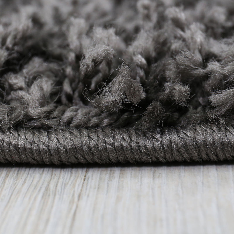 Prime Shaggy High Pile Long Pile Rug Solid Color Modern Anthracite Dark Grey-zoom-
