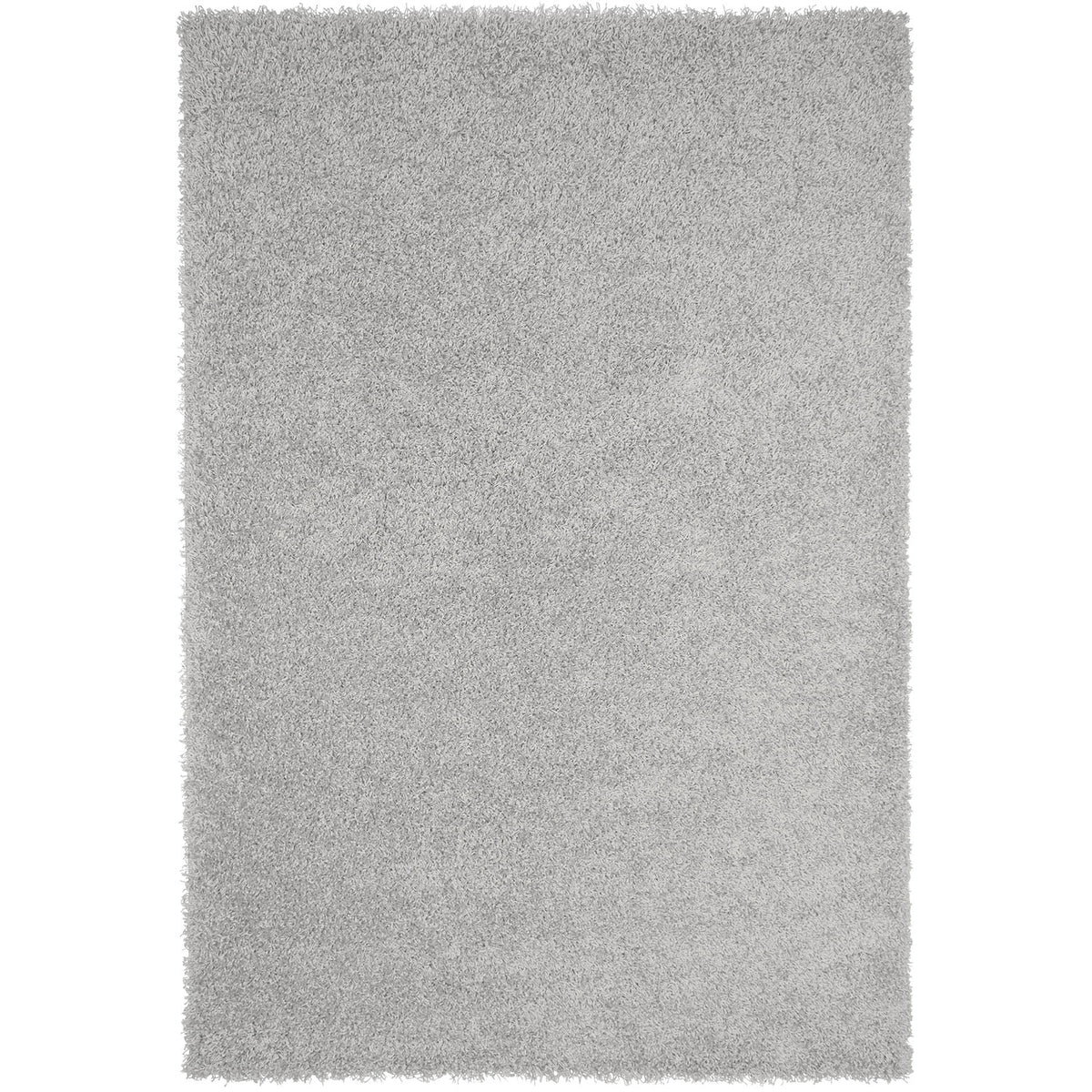 Prime Shaggy High Pile Rug, Solid Grey, Soft, for Living Room, Bedroom, Kitchen