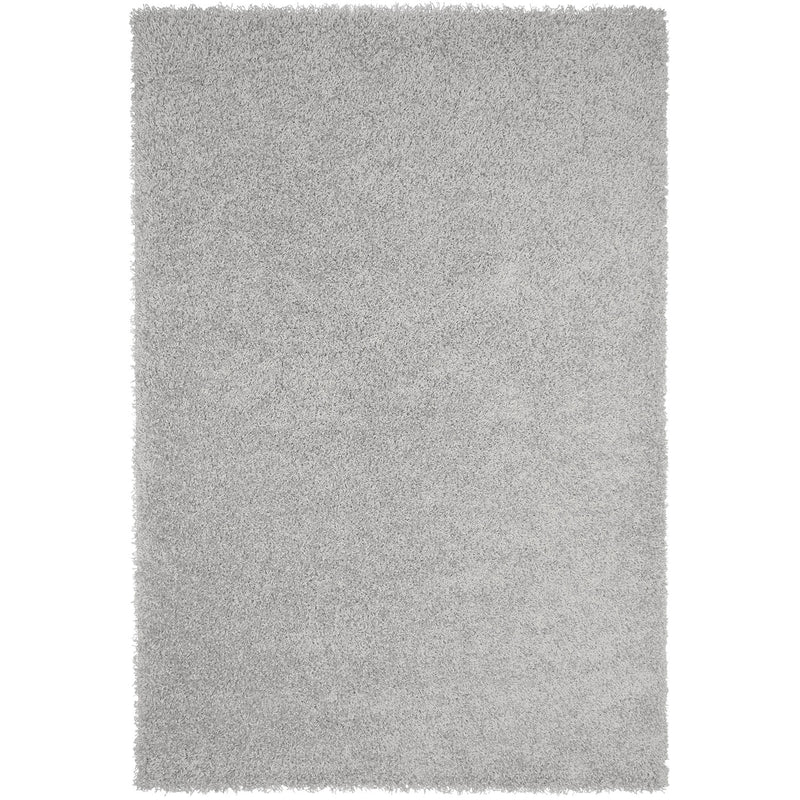 Prime Shaggy High Pile Rug, Solid Grey, Soft, for Living Room, Bedroom, Kitchen-zoom-