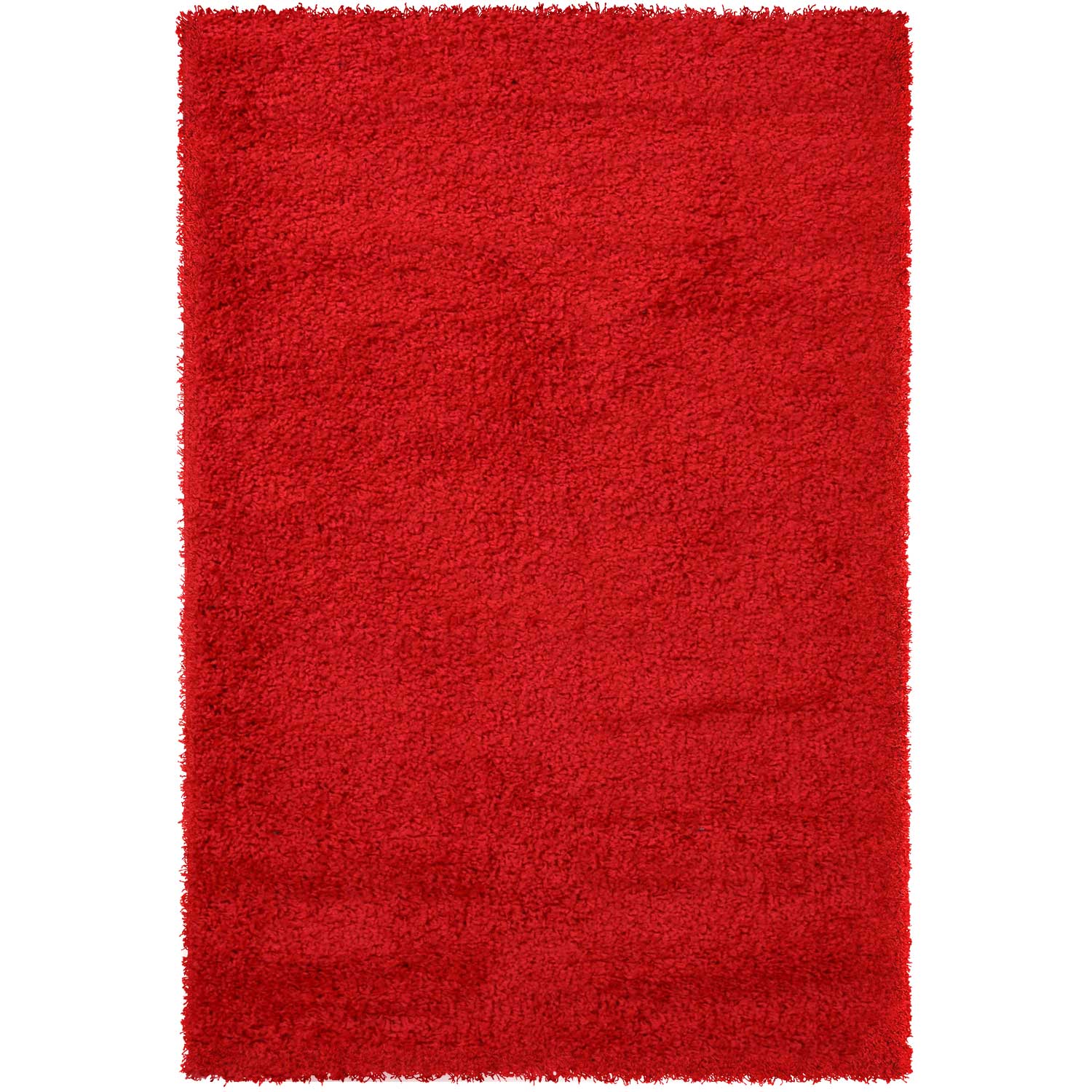 Prime Shaggy High Pile Long Pile Plain Modern Red Rug for Living Room, Bedroom, Kitchen