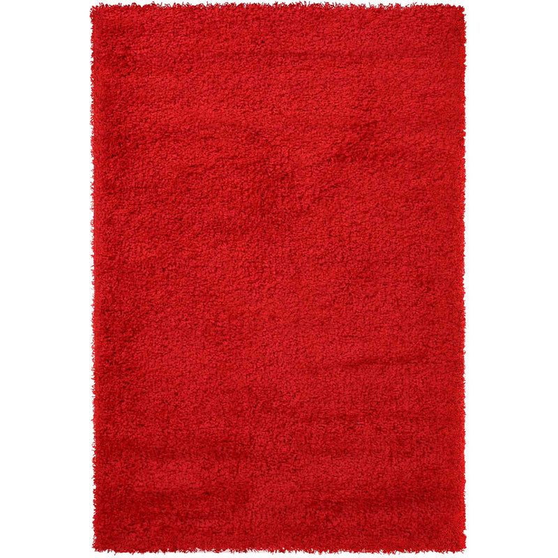 Prime Shaggy High Pile Long Pile Plain Modern Red Rug for Living Room, Bedroom, Kitchen-zoom-