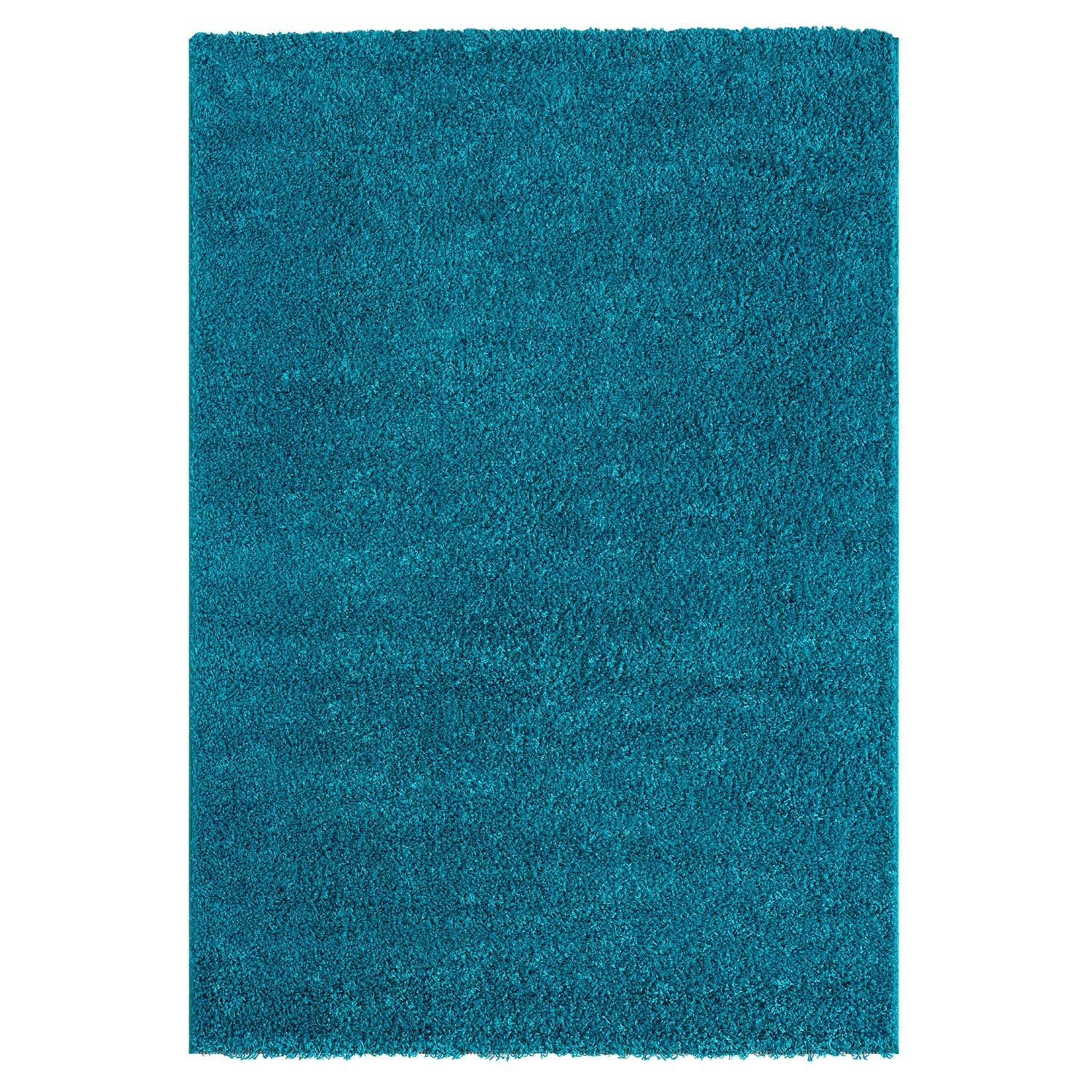 Prime Shaggy High Pile Long Pile Plain Modern Turquoise Rug for Living Room, Bedroom, Kitchen-6