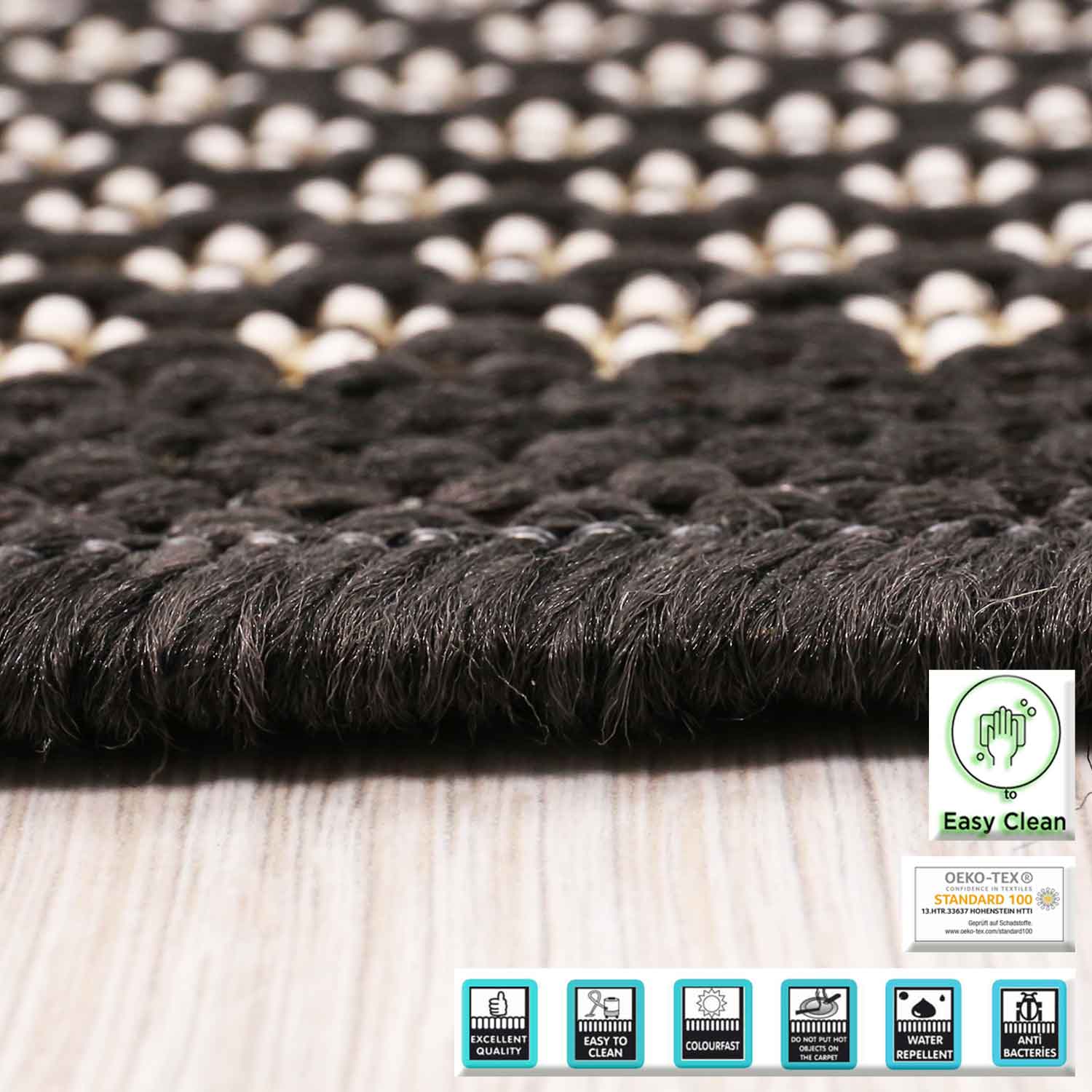 Durable indoor and outdoor flatweave balcony terrace kitchen rug-2