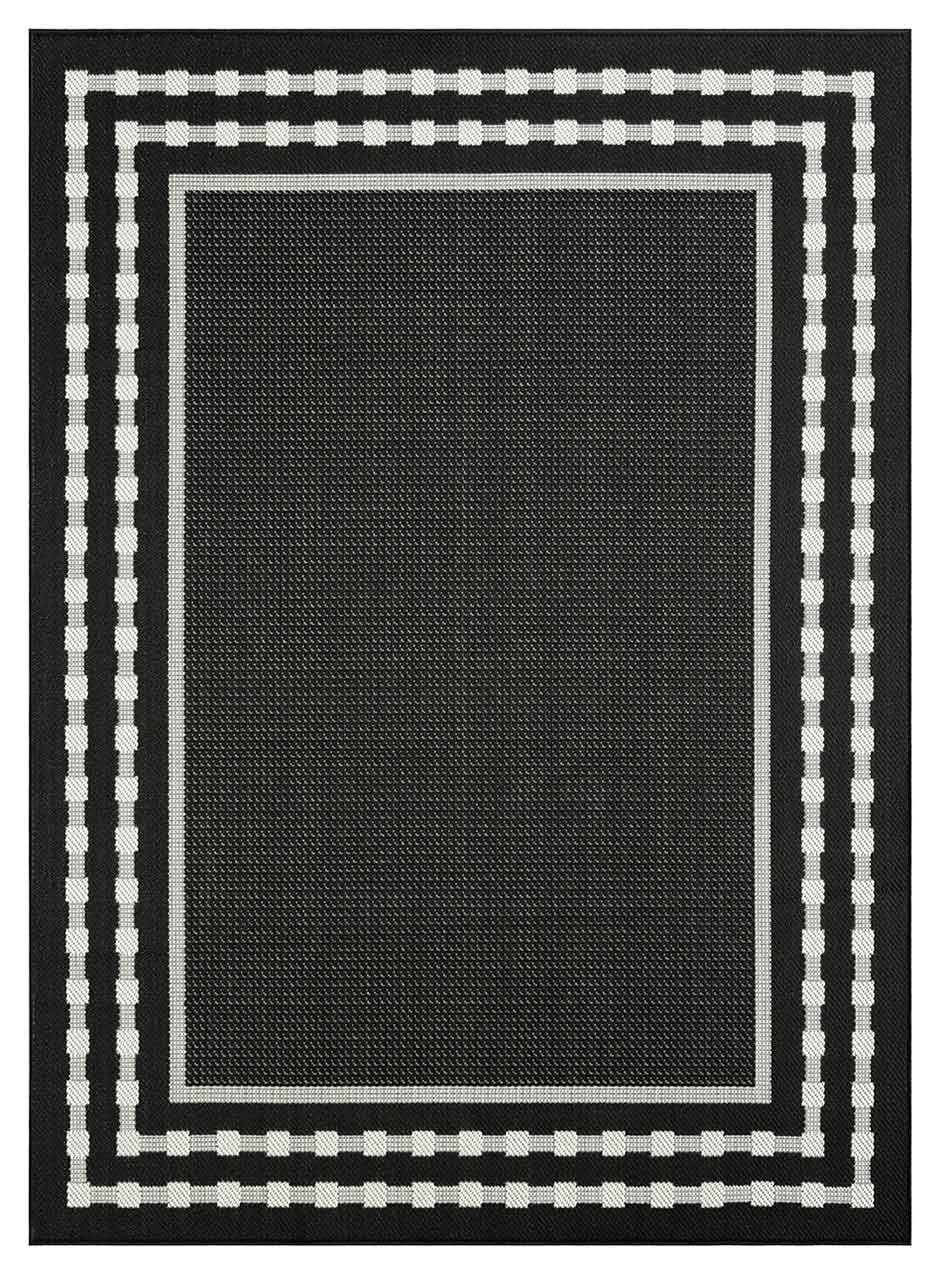 Durable indoor and outdoor flatweave carpet, 100% polypropylene