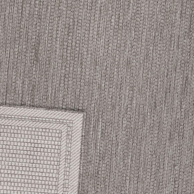 Indoor and outdoor flatweave rugs for patios, natural look in grey & beige-zoom-