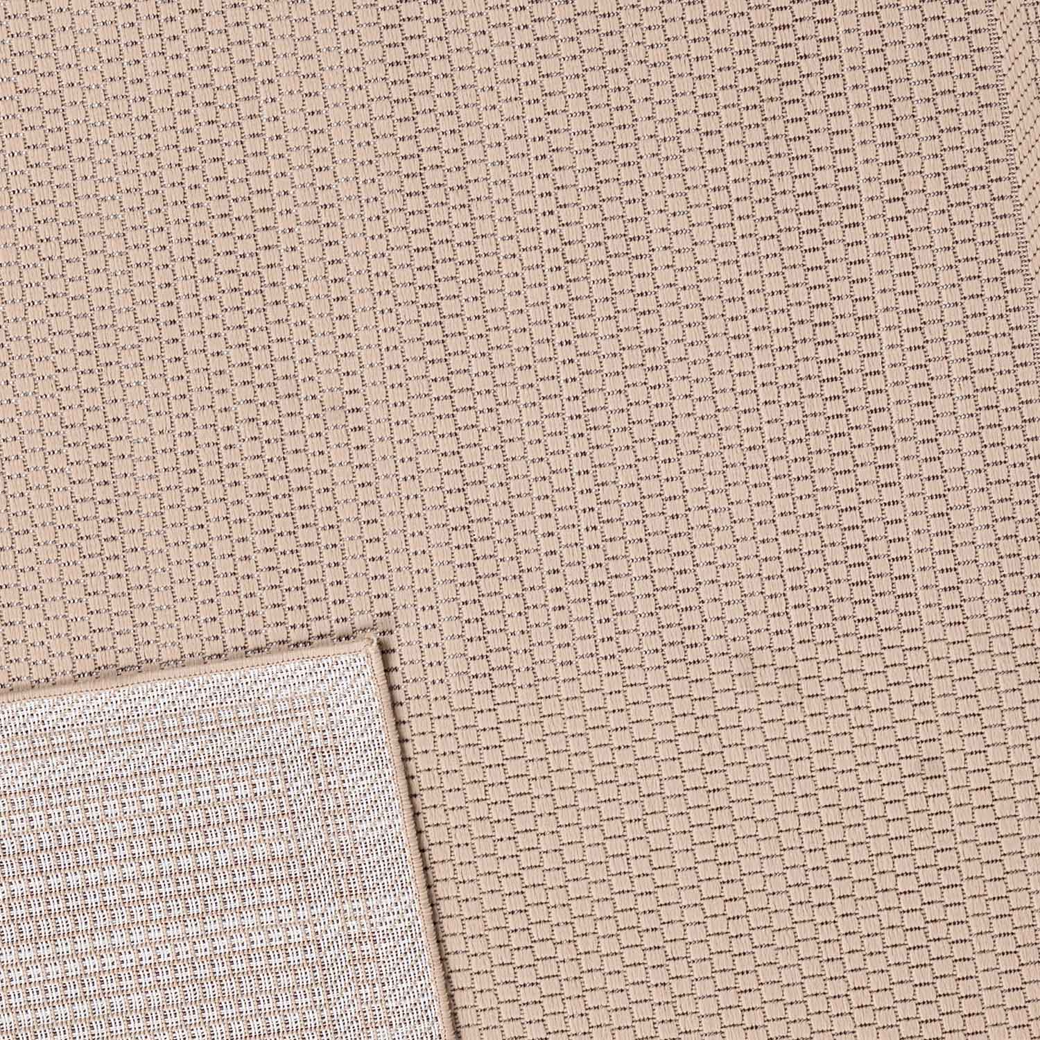 Indoor and outdoor flatweave rugs for patios, natural look in grey & beige-6