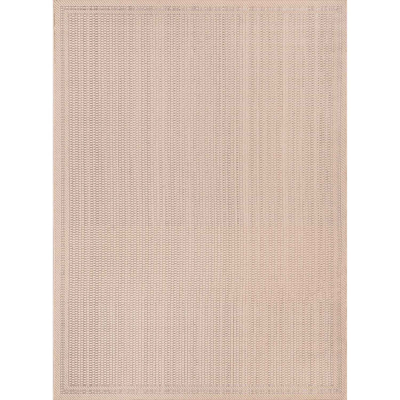 Indoor and outdoor flatweave rugs for patios, natural look in grey & beige-zoom-
