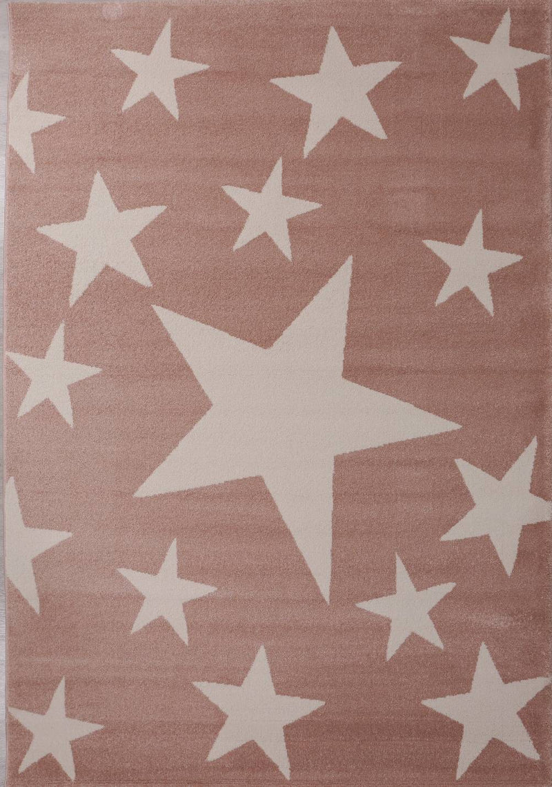 Short-pile rug stars sky modern pink white youth room for kids' room, living room-zoom-
