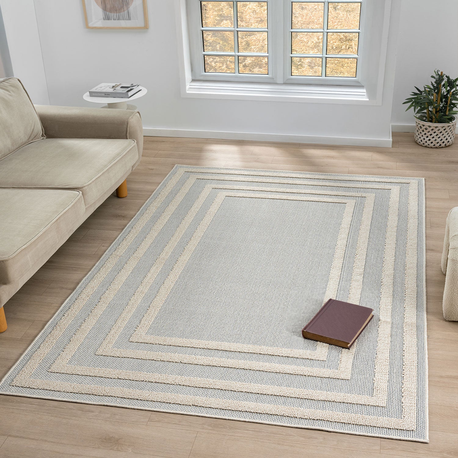 Boho high-pile rug for living room, bedroom, kitchen, hallway; washable 3D rug-zoom-25