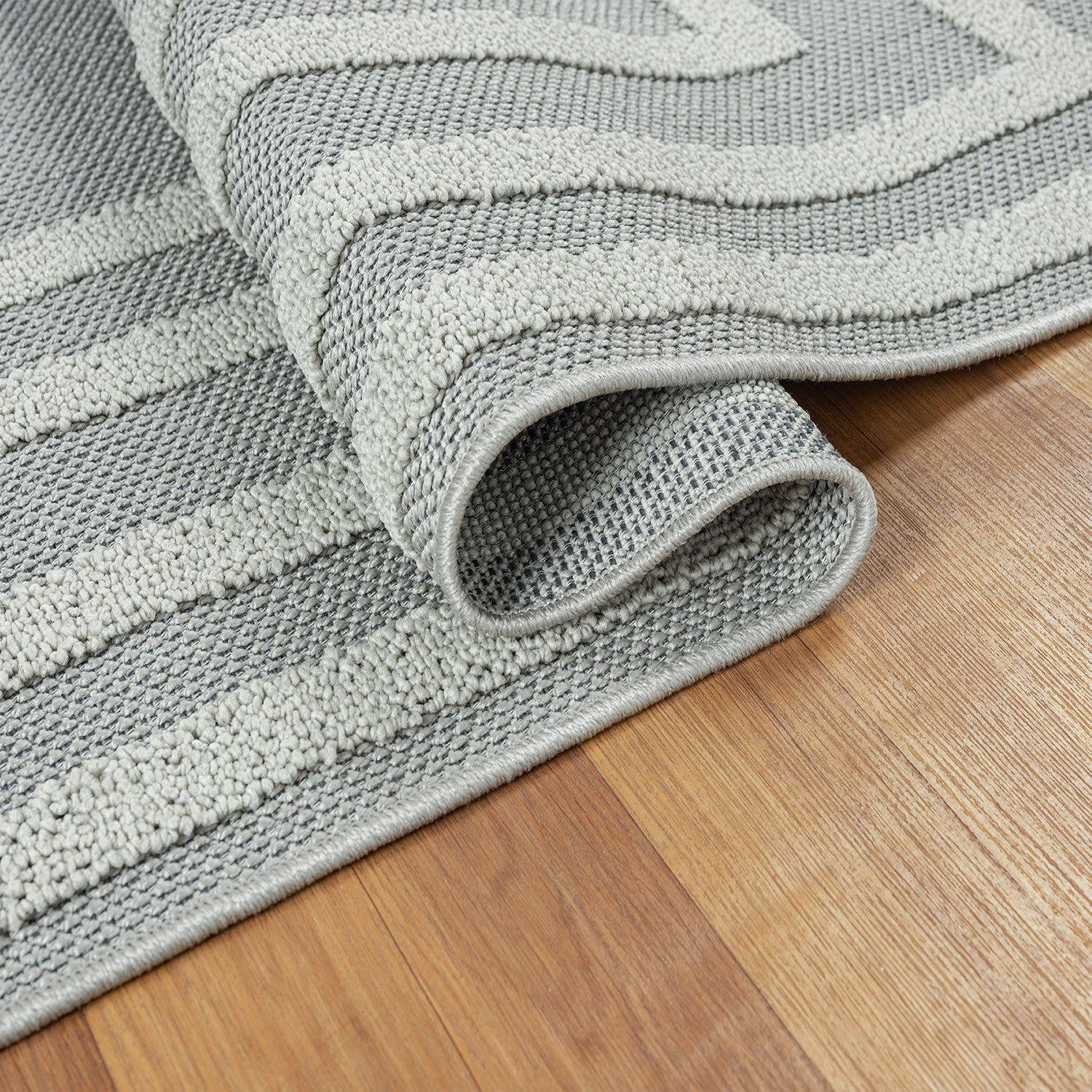Boho high-pile rug for living room, bedroom, kitchen, hallway; washable 3D rug-16